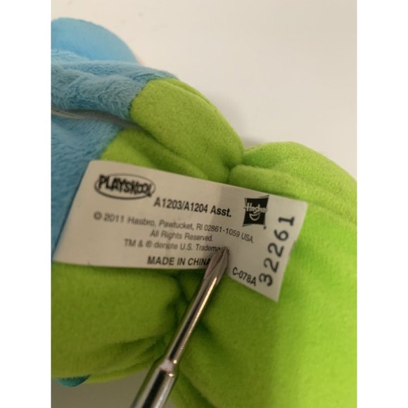 Gloworm 2011 Playskool Musical Light Up Glow Worm Blue Baby Plush Toy Doll - Picture 4 of 5